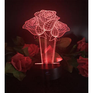 3D Optical Illusion Touch Night Light