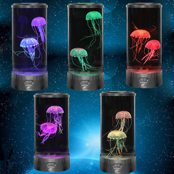 Lightahead LED Fantasy Jellyfish Aquarium Lamp Round, 7 color changing Light effects with Remote