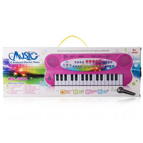 Lightahead 32-key Electronic Organ Keyboard Piano Portable Multi-function Kids Children Educational Toy - Pink