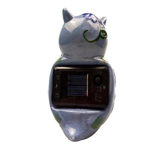 Lightahead® Solar Owl Light Ceramic Owl Powered by Solar LED Light for Park, Patio, Deck, Yard, Garden, Home, Pathway, Outside Landscape for decoration and celebration