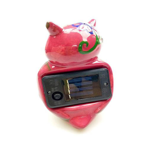 Lightahead® Solar Owl Light Ceramic Owl Powered by Solar LED Light for Park, Patio, Deck, Yard, Garden, Home, Pathway, Outside Landscape for decoration and celebration