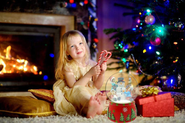 Lightahead Polyresin 100MM Snowman Musical Water Snow Globe with 8 melodies playing