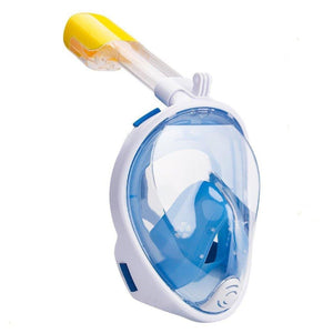 Lightahead Snorkel Diving Gear Anti-Fog Anti-Leak Easy Breath Design(S/M-BLUE)