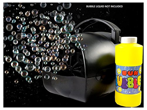Lightahead Portable Hubble Bubble Blowing Machine Bubble Maker with Battery or Adapter for Indoors & Outdoors Parties & Disco