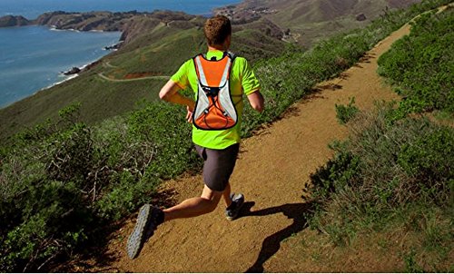 Lightahead 2L Hydration Backpack with Water Rucksack Bladder Bag for Hiking Cycling Camping (GREEN)