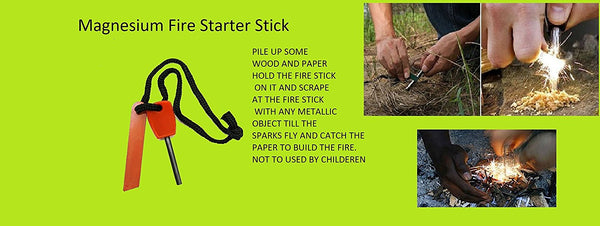 Lightahead® Survival Kit Outdoor Emergency Gear Kit for Camping Hiking Travelling or Adventures