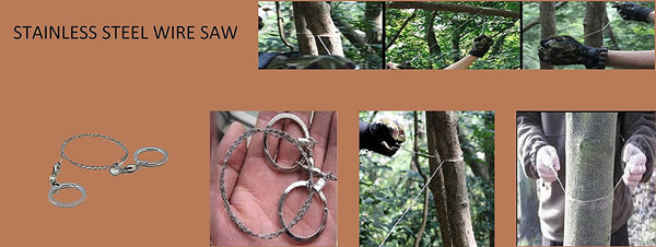 Lightahead® Survival Kit Outdoor Emergency Gear Kit for Camping Hiking Travelling or Adventures