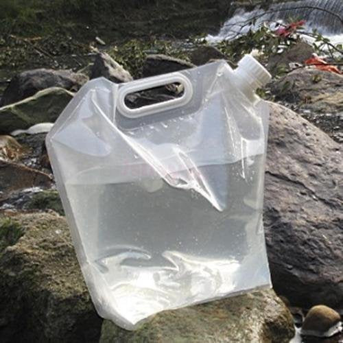 Lightahead 10 Litres BPA Free Collapsible Water Container,Folding Water Bag for Water Storage,2 pack