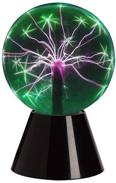 Lightahead 6" Plasma Ball Lamp Crystal Green Color Globe Design Touch Sound Sensitive