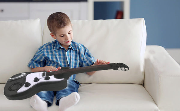 Lightahead 22 Inch Electronic Guitar For Little Rock Stars Electric Guitar With Preset Music And Vibrant Sounds Fun Musical Guitar (389-7)