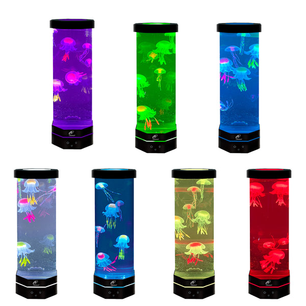 Lightahead LED Fantasy Lava Jellyfish Lamp with Color Changing Light Effects. A Sensory Synthetic Fish Tank Aquarium Mood Lamp. Excellent Gift