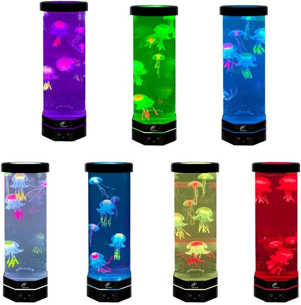 Lightahead LED Fantasy Jellyfish Lamp with Color Changing Light Effects. A Sensory Synthetic Fish Tank Aquarium Mood Lamp. Large (15 Inches Tall)
