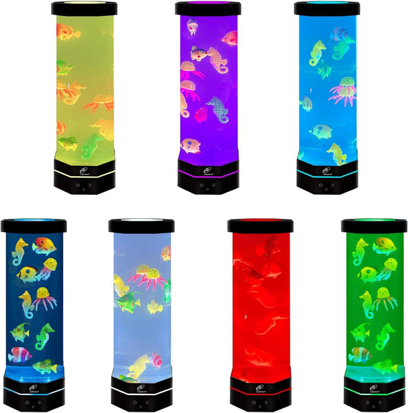 Lightahead LED Fantasy Fish Lamp with Color Changing Light Effects. A Sensory Synthetic Fish Tank Aquarium Mood Lamp. Large (15 Inches Tall)