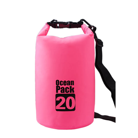 Lightahead Waterproof Dry Bags 20L With Free Waterproof Cellphone Case (Pink)