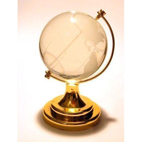 2.5 New Crystal Glass Miniature World Globe Ornament / Gift by HomeOffice