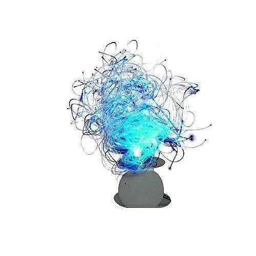 Lightahead LED MultiColor Changing Fiber Optic Lamp with Clear Nylon Threads for Home Décor