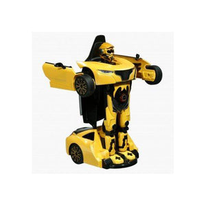 Lightahead Remote Controlled Transformable Robot Car, One key Transformation, The Perfect Gift For Kids! (YELLOW)