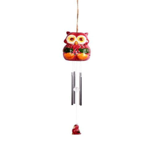 Lightahead® Solar Owl Windbell Light Solar Powered Owl Color Changing LED Wind Chime for Park, Patio, Deck, Yard, Garden, Home, Pathway, Outside Landscape decoration and celebration