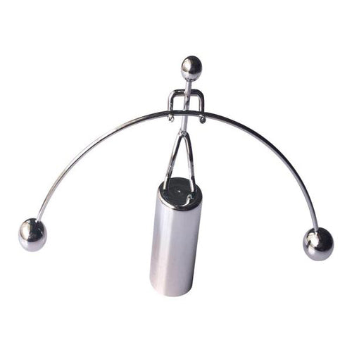 Lightahead Dynamic Balancing Act Kinetic Art Swing in Perpetual Motion for Home & Office (Silver)