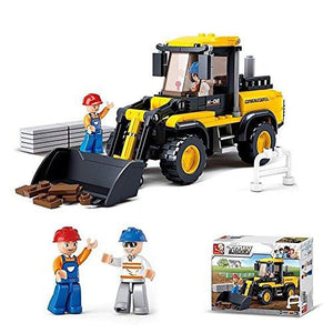Lightahead Construction & Forklift truck with Mini Figures Toy Building Blocks Set  For Kids(212 PCS)
