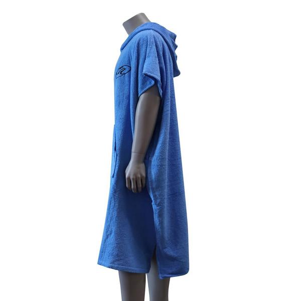 Lightahead Cotton Surf Beach Hooded Poncho Changing Bath Robe Towel with Pocket