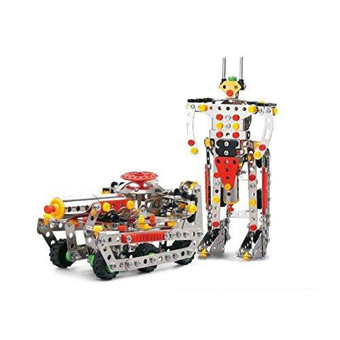 Lightahead Assembly Metal Deformation Robot Tank Model Kits Toy to Assemble. Puzzles Set for Kids, 292 pcs metal blocks