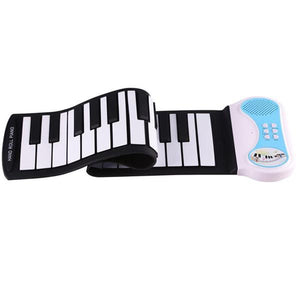 Lightahead Portable 37-Keys Roll up Silicone Electronic Digital Music Keyboard Piano Builtin Speaker