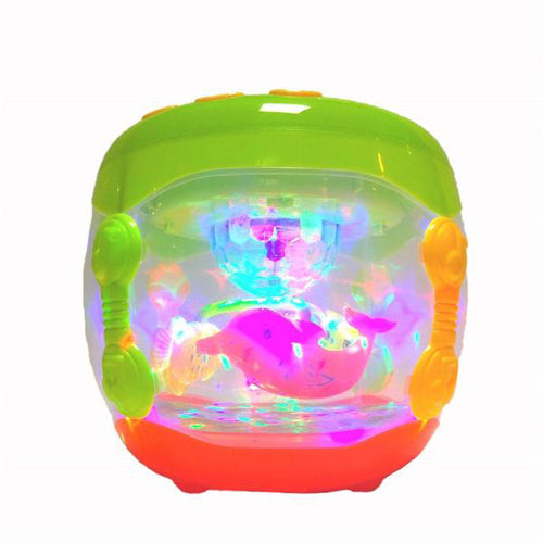 Lightahead® Electronic Touch Drum Music Flash Drum Dynamic Lamplight Toy Children's Fun Educational Toys Musical Hand Beat Drum with Flash Lights for Baby Toddlers