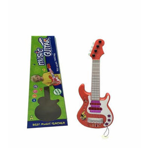 Lightahead Mini Flashing Guitar With Preset Music Fun Tunes, Musical Activity Toy for Kids, Baby,Toddlers & Children