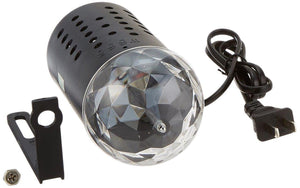 Lightahead® LA005-CORD Rotating LED Crystal Stage Light Multi Color Changing Disco Party Light