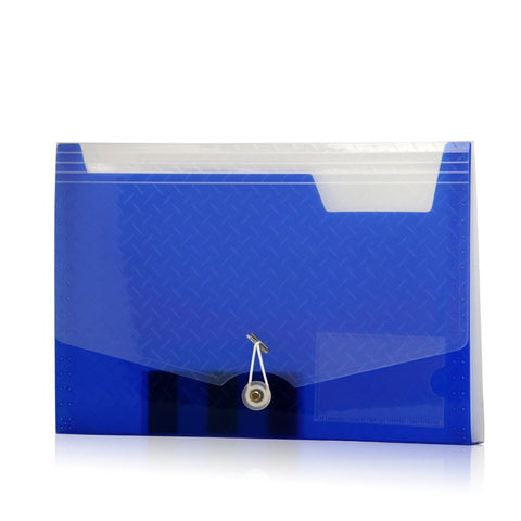 Lightahead LA-7558 Expanding file Folder with 6 pockets Available in Colors Blue, Pink, Green