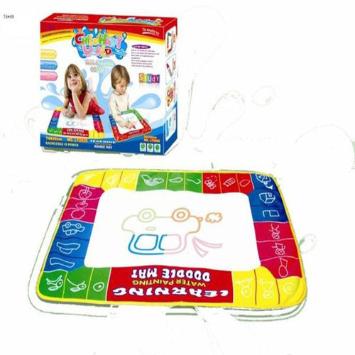 Lightahead Portable Folding Mat Board with 4 color Magic Pen & Foam Cut Out shapes For Kids