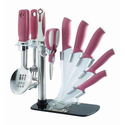 Lightahead Colorful Stainless Steel 11 pcs Knives set-Chef, Bread,Slicer, Utility, Paring Knives set