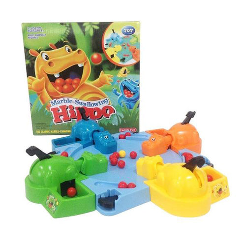 Lightahead Marble Swallowing Hippos Feeding Hippos Grabbing Toy Board Game for Kids