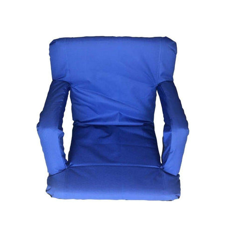 Lightahead Folding Chairs for Stadium Bleachers & Benches .Back & Arm Rest Padded Cushion Portable Floor Seats for Picnic,Meditation,TV,Ball Park,Games