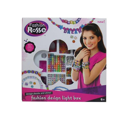Lightahead DIY Beading Toy Set with Letters. Fashion Design Spell and Wear Jewellery