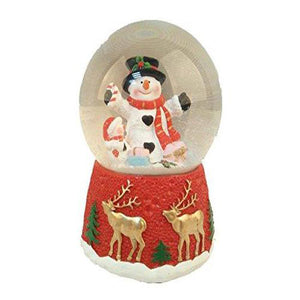 Lightahead Christmas Musical Polyresin Snow Globe Water Ball (Snowman)