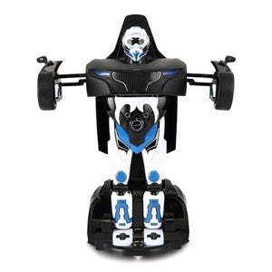 Lightahead Remote Controlled Transformable Robot Car, One key Transformation, The Perfect Gift For Kids! (BLACK)