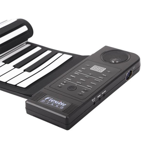 Lightahead Portable 61 Keys Roll-Up Electronic Piano Keyboard,Soft Keys Synthesizer Built-in Speaker