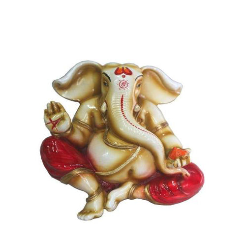 Lightahead Colored Wall Hanging of Lord Ganesh Elephant Hindu God Statue Made in India