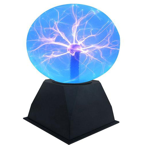 Lightahead 6" Plasma Ball Lamp crystal Blue color globe design Touch sound sensitive