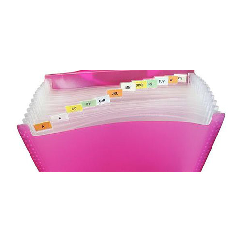 Lightahead LA-7557 Expanding File Folder with handle and insert button with 12 pockets