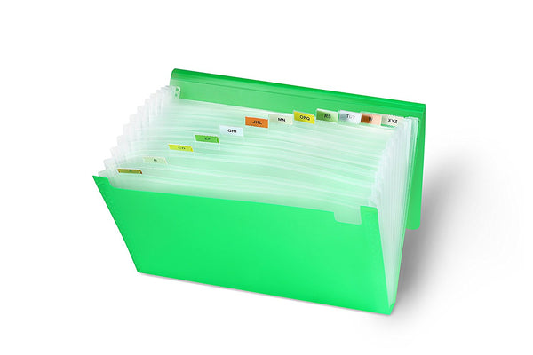 Lightahead LA-7551 Expanding file Folder with 13 pockets (Green)
