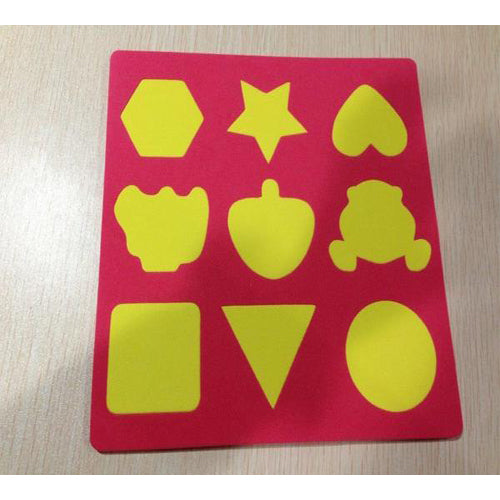 Lightahead Portable Folding Mat Board with 4 color Magic Pen & Foam Cut Out shapes For Kids