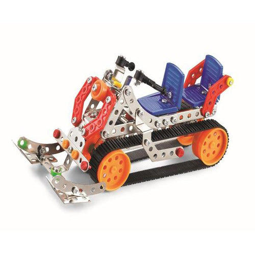 Lightahead Assembly Metal Snowmobiles Model Kits Toy Snow Car To .Assemble Puzzles Set for Kids, 197 pcs metal blocks