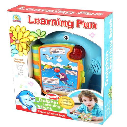 Lightahead Dolphin Learning Book with Music and Light in English and Spanish