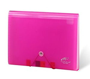 Lightahead LA-7551 Expanding file Poly Folder with 13 pockets (Pink)