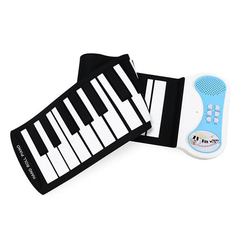 Lightahead Portable 37-Keys Roll up Silicone Electronic Digital Music Keyboard Piano Builtin Speaker