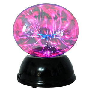 Lightahead 6" Plasma Ball Lamp with Red Color Dragonfly globe design Touch sound sensitive