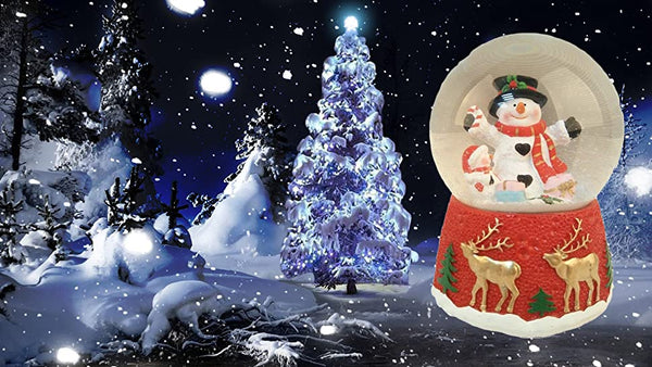Lightahead Christmas Musical Polyresin Snow Globe Water Ball (Snowman)